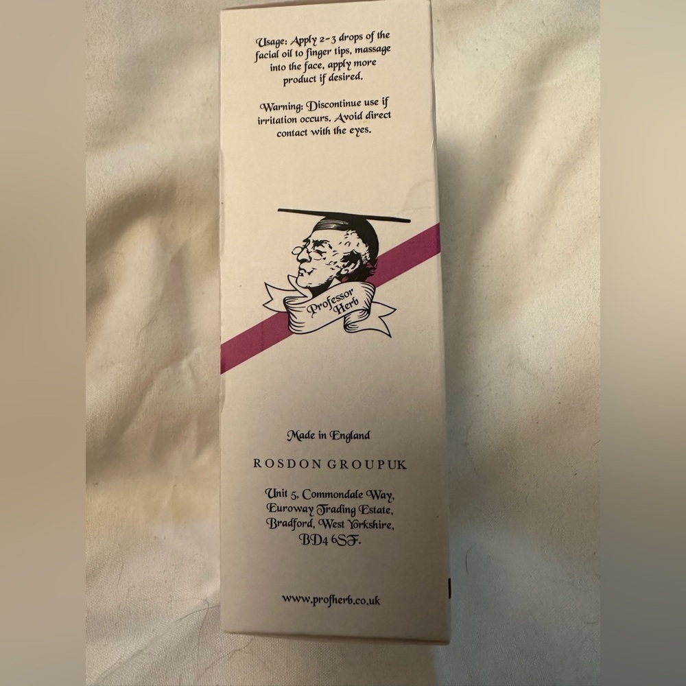 New in box. Professor Herb: Rose and Geranium Facial Oil. 1.05 fl oz. - Picture 6 of 7